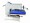 Flatbed printer of swing away press machine